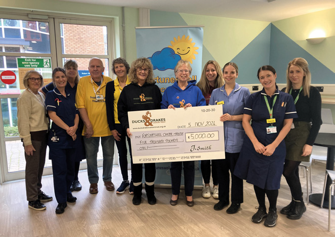 £5,000 was given to Fortuneswell Cancer Trust Picture: Ducks and Drakes