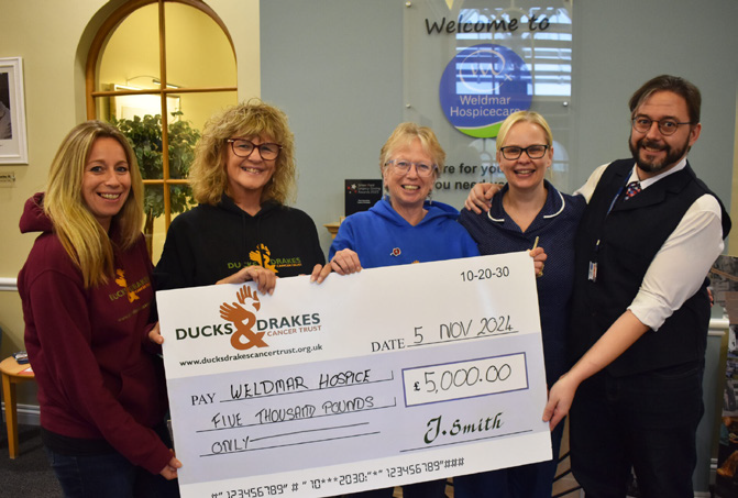 Money given to Weldmar Hospice will be spent on a new IT system Picture: Ducks and Drakes 