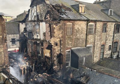 The fire collapsed The Gorge Café Picture: Dorchester Fire Station 