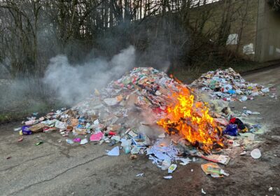 Luckily, no one was injured by the fire Picture: Dorset Council Waste Services