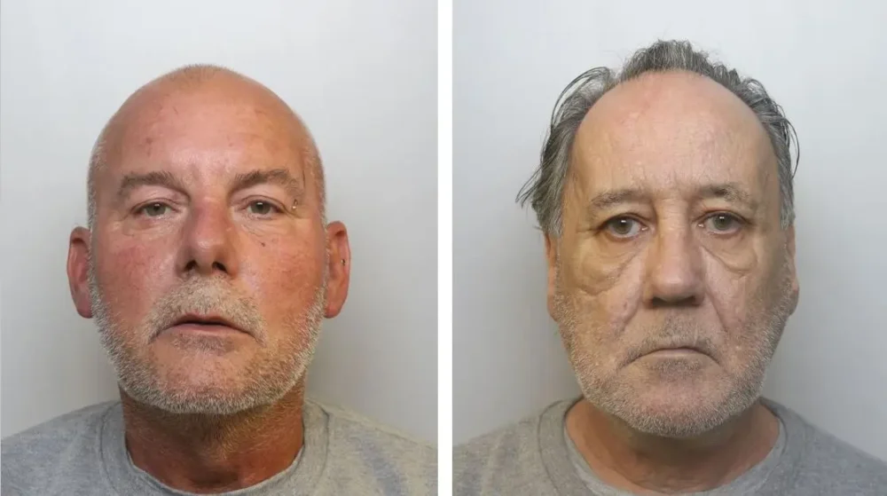 Mark Sothcott and Martin Carty have been found guilty of the murder of Frank Ingram in Yeovil. Pictures: Avon & Somerset Police