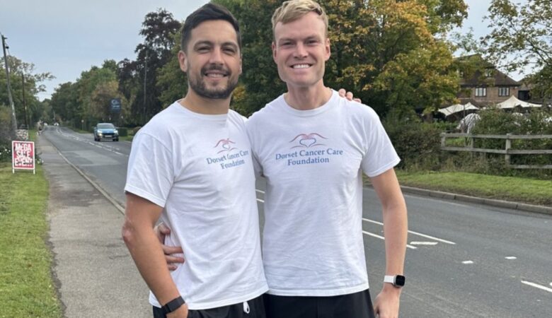 Friends Chris Bryer-Ash and Chris Helberg are in training for their quest to run seven marathons in seven consecutive days