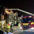 Around 50 firefighters tackled the blaze in Dorchester. Picture: DWFRS