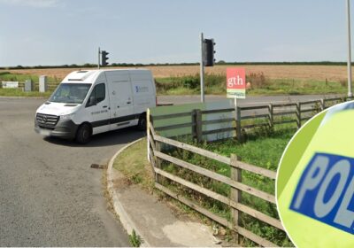 The man crashed into a car turning right into Sheeplands Lane Picture: Google