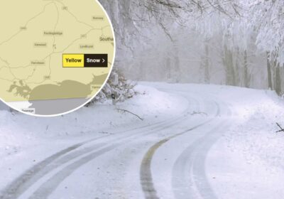 Much of Dorset, Wiltshire and Somerset could see snow on Wednesday. Picture: Met Office