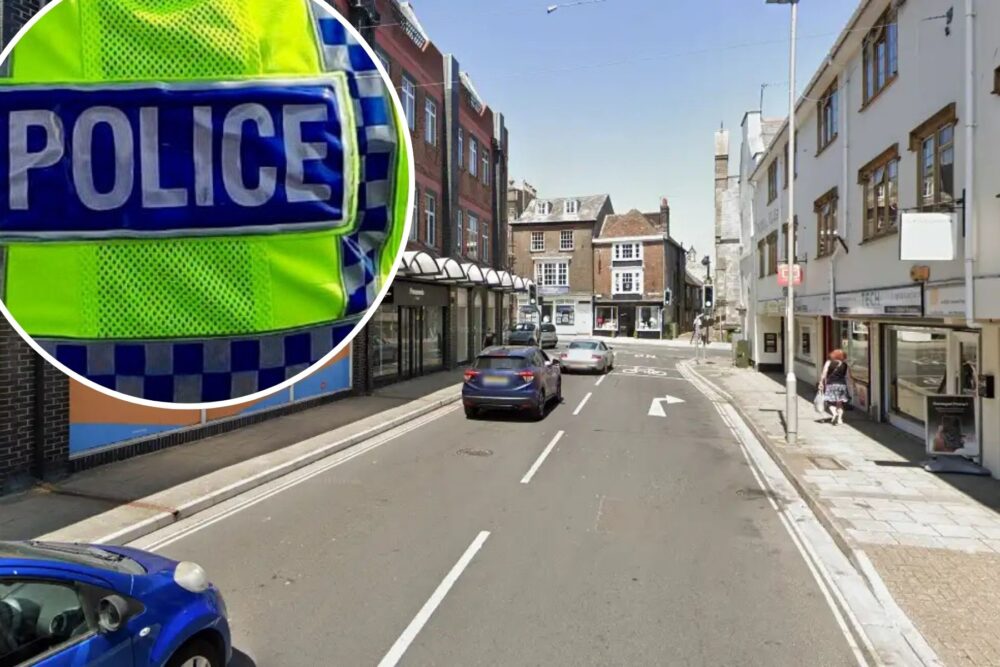 The alleged incident occurred in Trinity Street, Dorchester, police said. Picture: Google