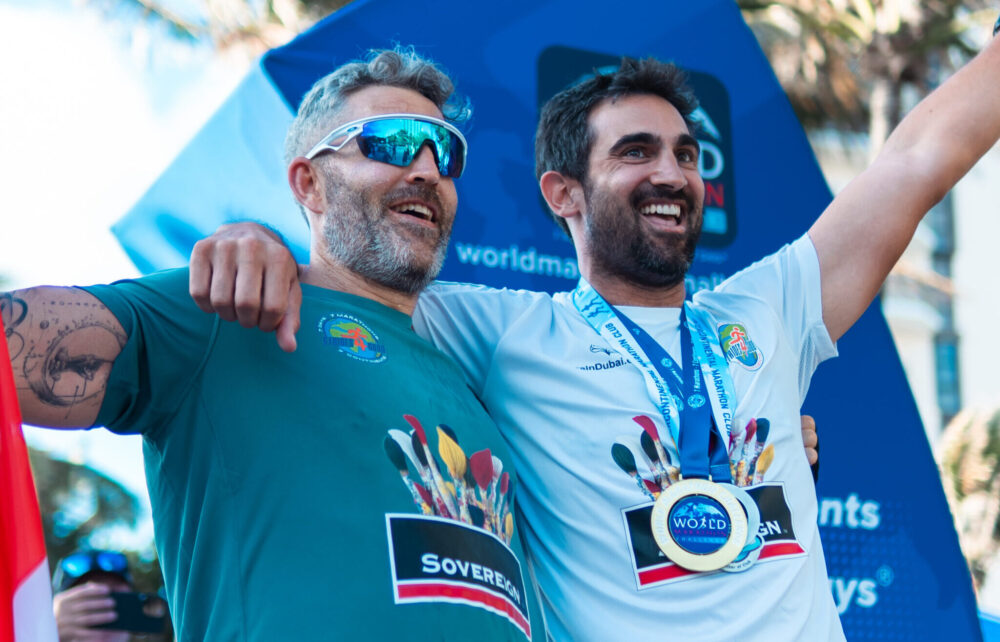 James and his friend Paris are the first UAE residents to complete the challenge Picture: pnorriss