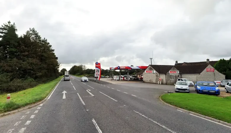 Thieves targeted Long Ash Service Station, at Frampton. Picture: Google