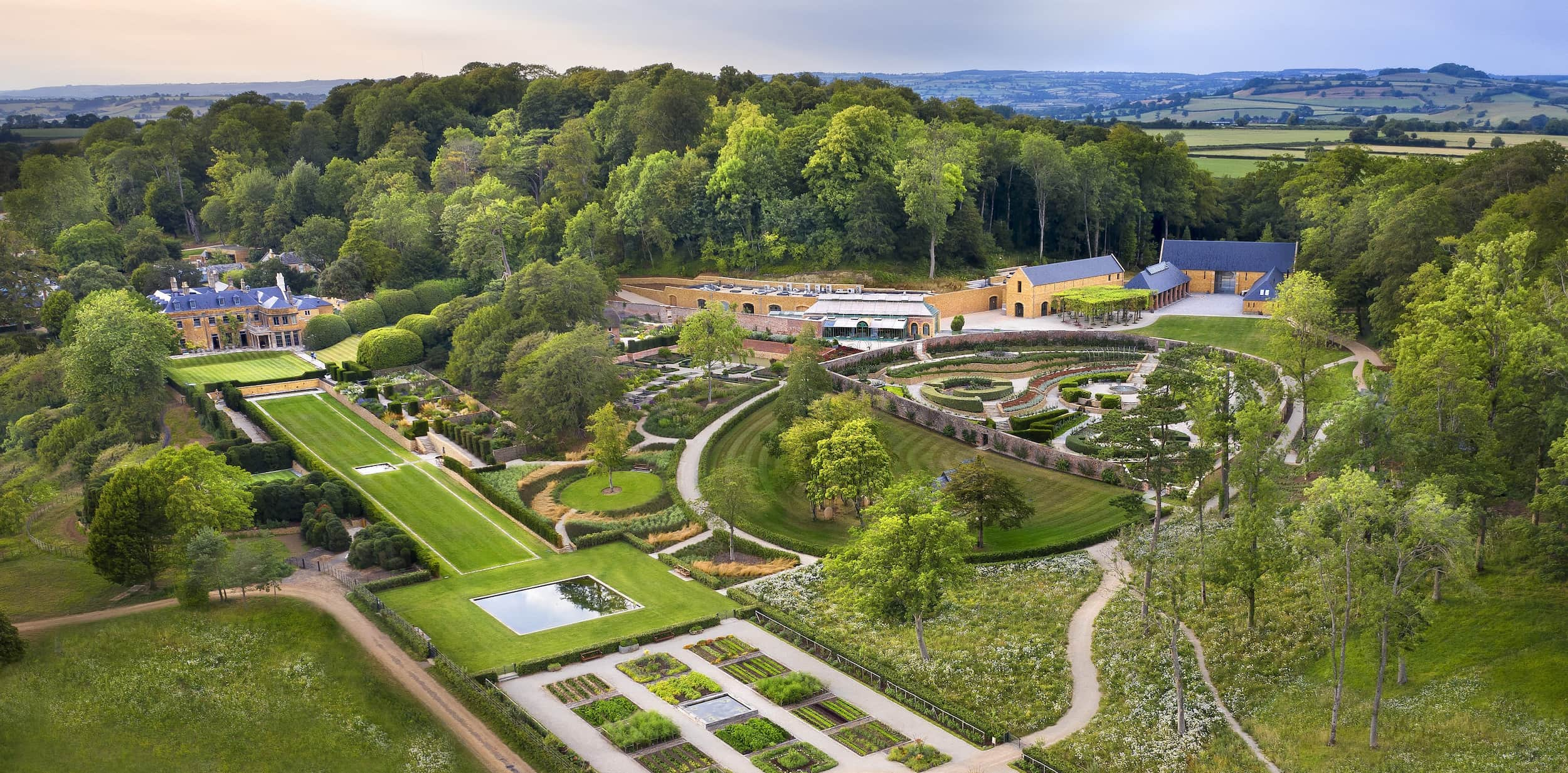 Gardens at The Newt, near Castle Cary