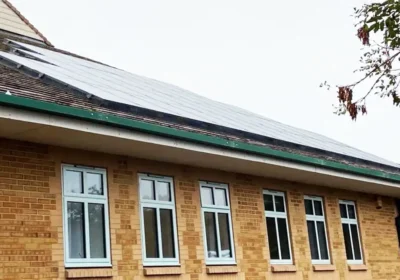 Solar panels at Bridport Community Hospital. Picture: Dorset HealthCare