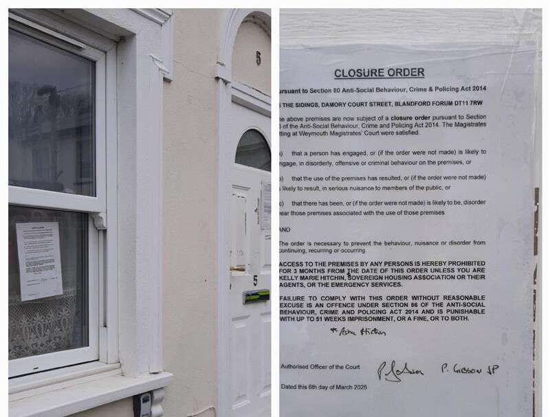 The order is in place for three months Picture: Dorset Police