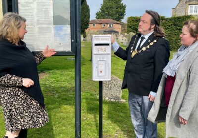 The postbox was installed last month Picture: Blandford Forum Town Council