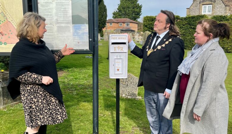 The postbox was installed last month Picture: Blandford Forum Town Council