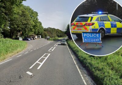 The crash happened near the Gingerbread Cafe, on the A35. Picture: Google