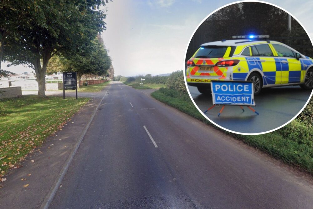 The crash happened on the B3081, near Wincanton Racecourse. Picture: Google
