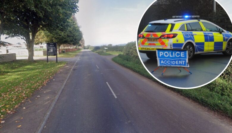 The crash happened on the B3081, near Wincanton Racecourse. Picture: Google