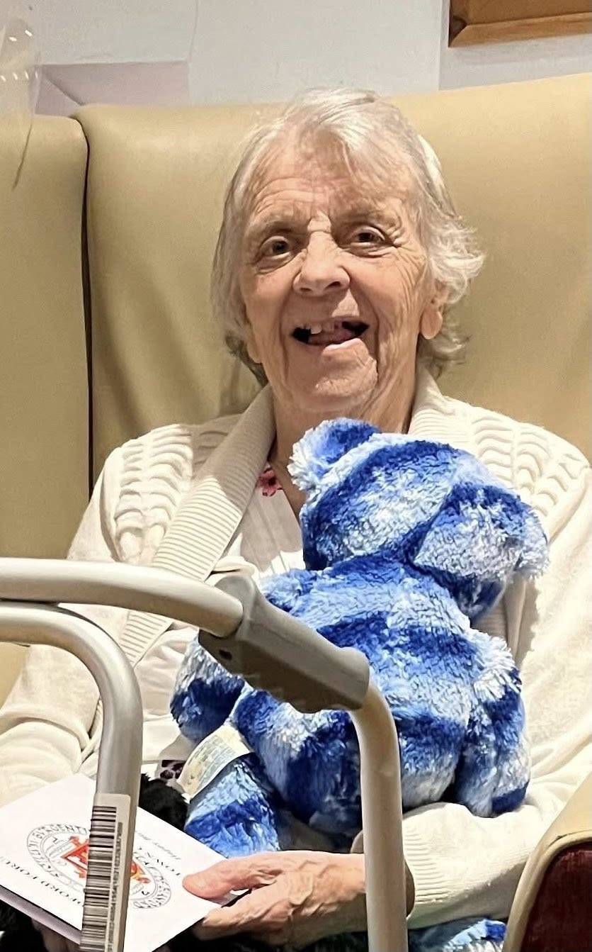 Jean celebrating her 90th birthday Picture: Blandford Forum Town Council