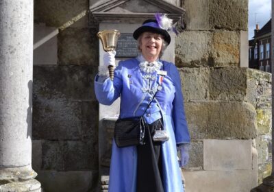 Jean served the town for more than 40 years as town crier Picture: Blandford Forum Town Council