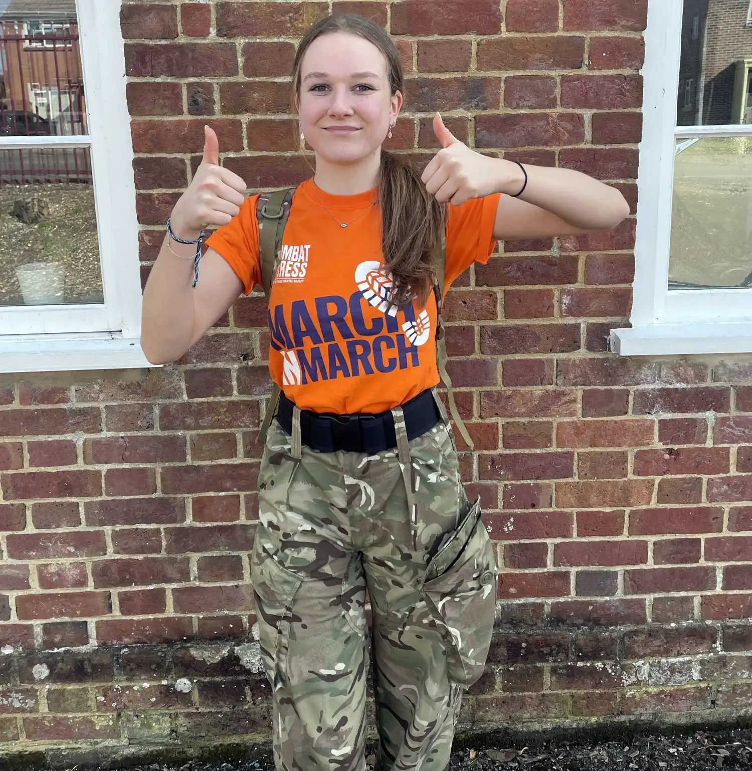 Lead fundraiser, Sgt Jessica Rose