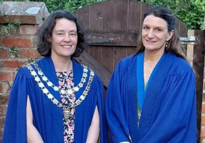 New mayor of Gillingham cllr Fiona Cullen and deputy mayor cllr Donna Toye Picture: Gillingham Town Council