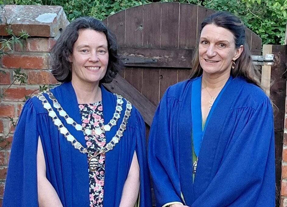 New mayor of Gillingham cllr Fiona Cullen and deputy mayor cllr Donna Toye Picture: Gillingham Town Council