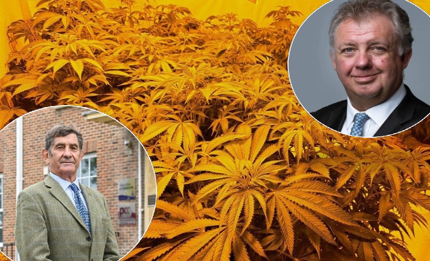 Both PCCs are backing calls for tougher cannabis classification Pictures: Wiltshire PCC FB/ Dorset PCC FB/ Avon and Somerset Police