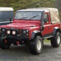 The distinctive red Land Rover was stolen from Gillingham on April 15. Picture: Dorset Police