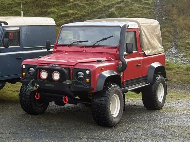 The distinctive red Land Rover was stolen from Gillingham on April 15. Picture: Dorset Police