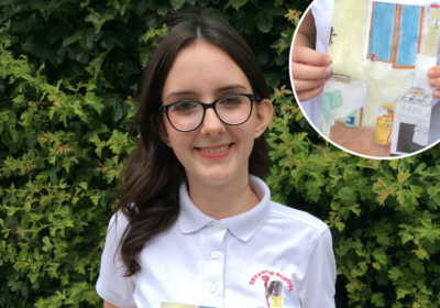 Alice painted her grandmother's kitchen Picture: The Gryphon School