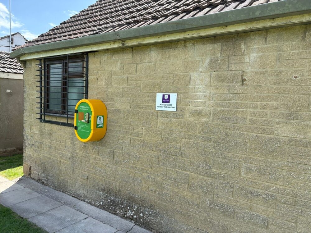 The defib was purchased by Wincanton Town Council Picture: Wincanton Town Council