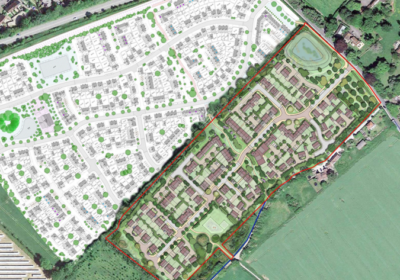 A masterplan of the development Picture: David Lock Associates/Hallam Land Management
