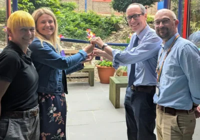 The new sensory garden has been opened at Dorset County Hospital