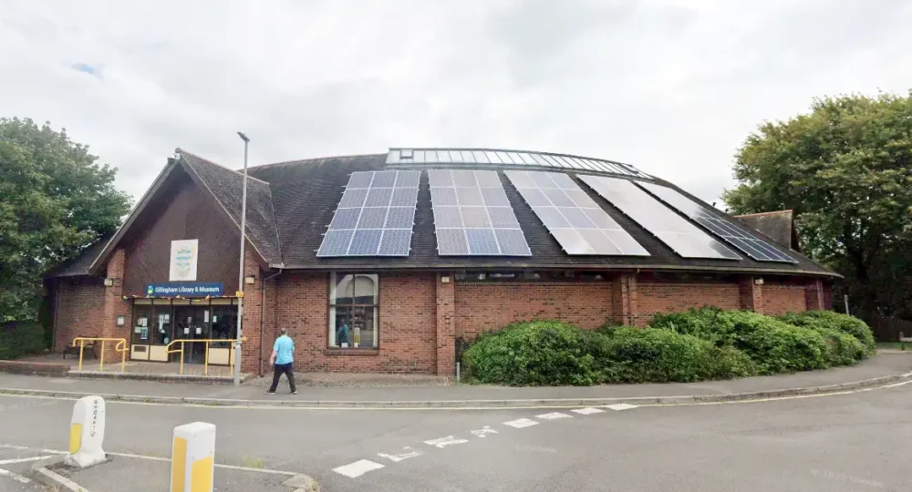 Building work will be taking place at Gillingham Library in the coming weeks. Picture: Google