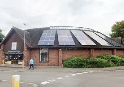 Building work will be taking place at Gillingham Library in the coming weeks. Picture: Google
