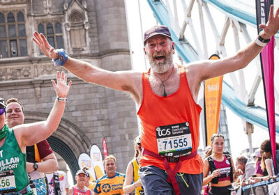 Jason crossing Tower Bridge Picture: Sportograf.com