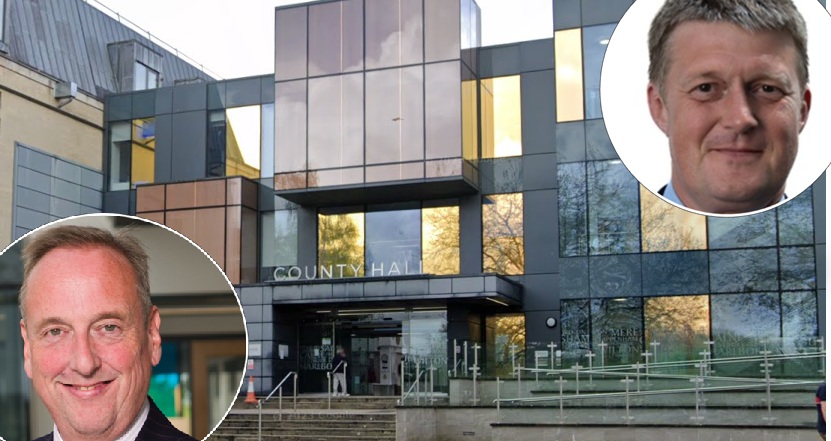 Left, the current Lib Dem leader of Wiltshire Council Ian Thorn and right, previous Conservative leader of the council Richard Clewer Pictures: Wiltshire Council/Google