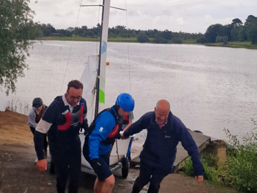 The MP made sure to get stuck in Picture: Yeovil Sea Cadets