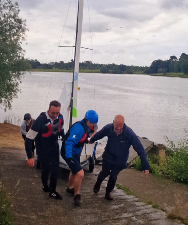 The MP made sure to get stuck in Picture: Yeovil Sea Cadets