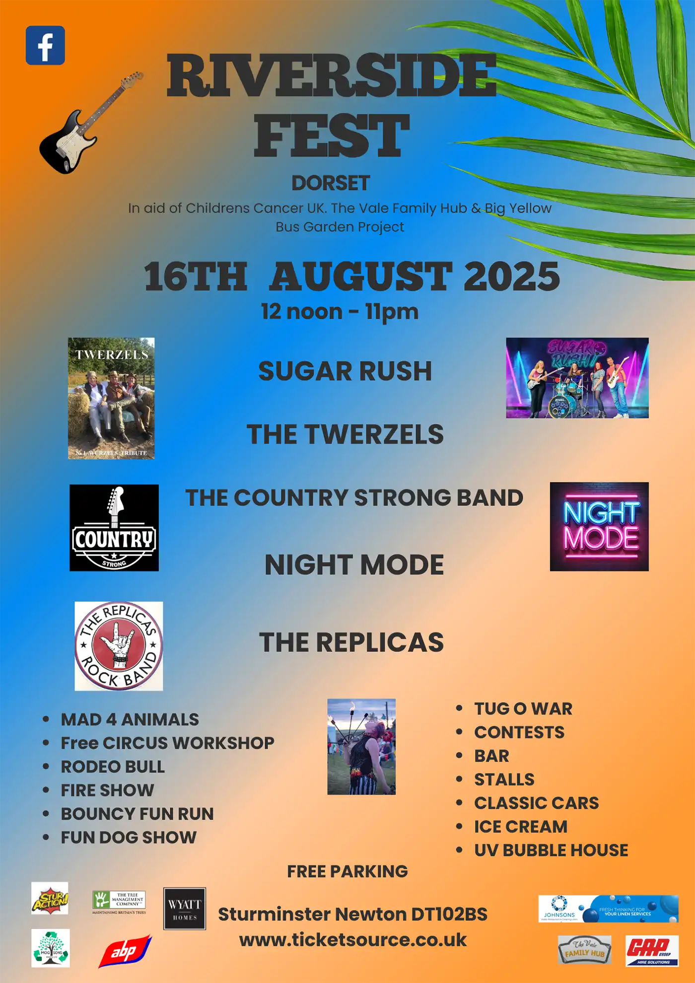 Riverside Fest takes place in Sturminster Newton on August 16