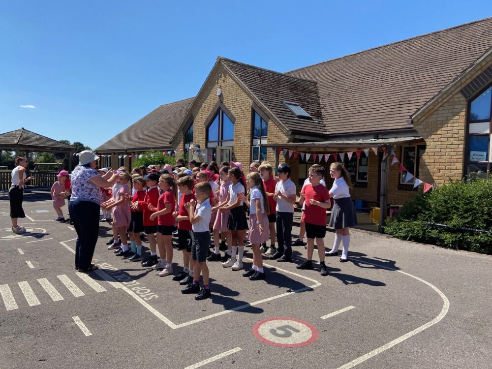 The school choir entertained pupils at the celebrations Picture: SAST