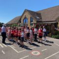 The school choir entertained pupils at the celebrations Picture: SAST