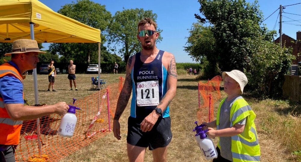 A young scout operates two spay misters to cool No 121 Gareth Hughes Picture: Blackmore Vale Lions