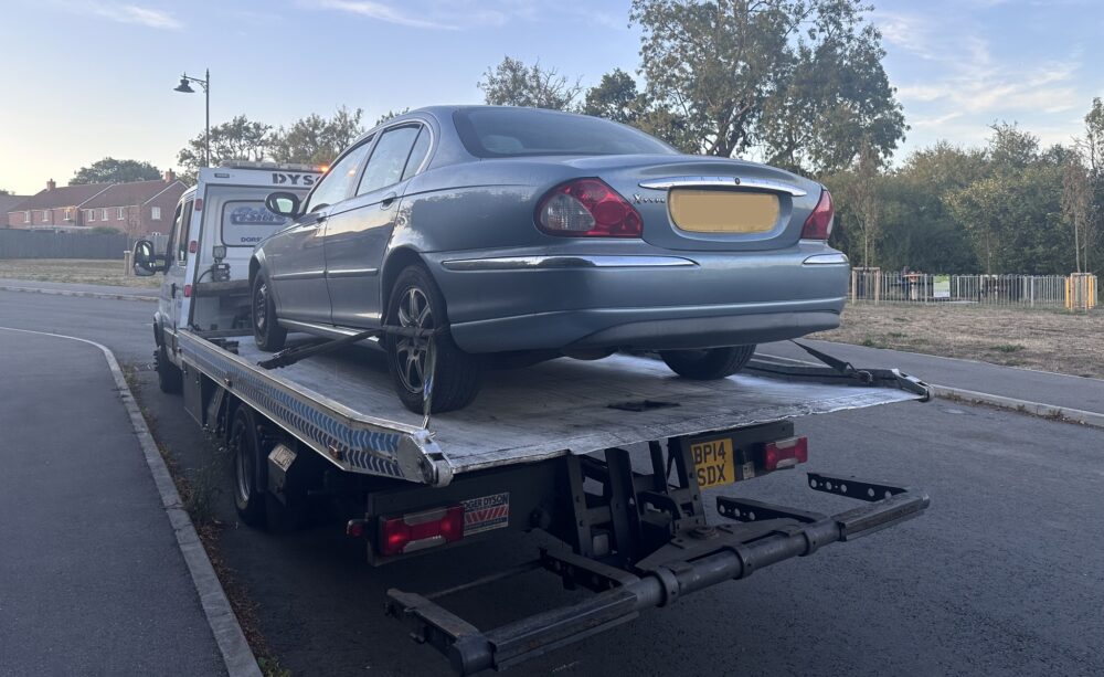 The car did not have valid insurance Picture: Dorset Rural Crime Team