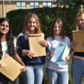 Students picking up their results Picture: The Gryphon School
