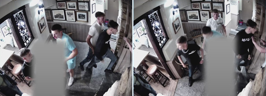 Police are trying to identify these four men Picture: Dorset Police