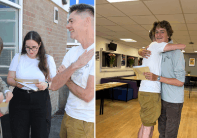 Students opening their results Pictures: Sturminster Newton High School