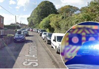 The man ran away from the scene after a member of the public stepped in Picture: Google