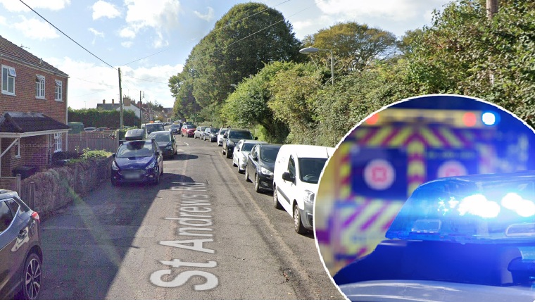 The man ran away from the scene after a member of the public stepped in Picture: Google