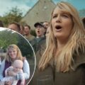 Ellie singing in the choir and with Jeremy Clarkson and her son (inset) Pictures: Hawkstone/Ellie Maguire