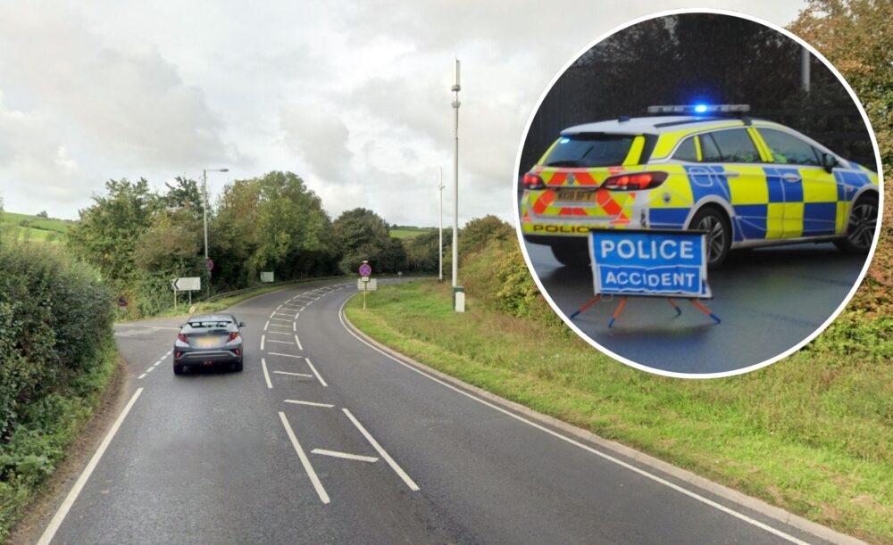 The crash happened on the A35 at Winterbourne Abbas, near Dorchester, police said. Picture: Google